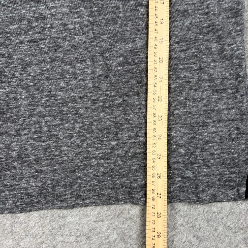Banana Republic Polo Shirt Mens Medium Gray Linen‎ Blend Comfort Heathered